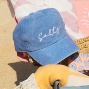 NWT - Beachly box SALTY denim hat.